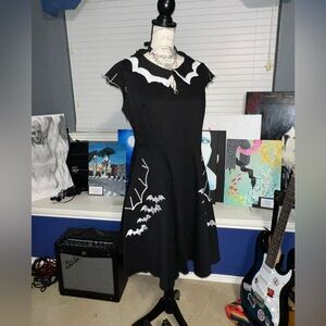 ❤️ Goth Bat-Spider Wen Vintage Dress 🖤